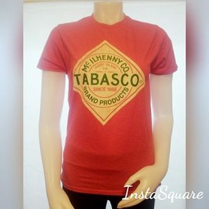 "Tabasco" Hot Sauce Red Graphic T-Shirt